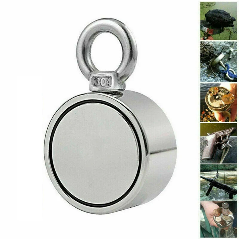 

Double Side Fishing Magnet Neodymium Convenient Stable Durable for Lifting Hanging Retrieving Fishing Equipments Metal Magnet