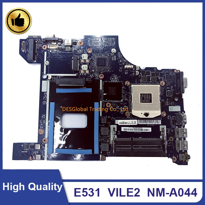 

For Lenovo Thinkpad Edge E531 Laptop Motherboard 04Y1298 Mainboard VILE2 NM-A044 MAINBOARD 100% Test Fast Shipping