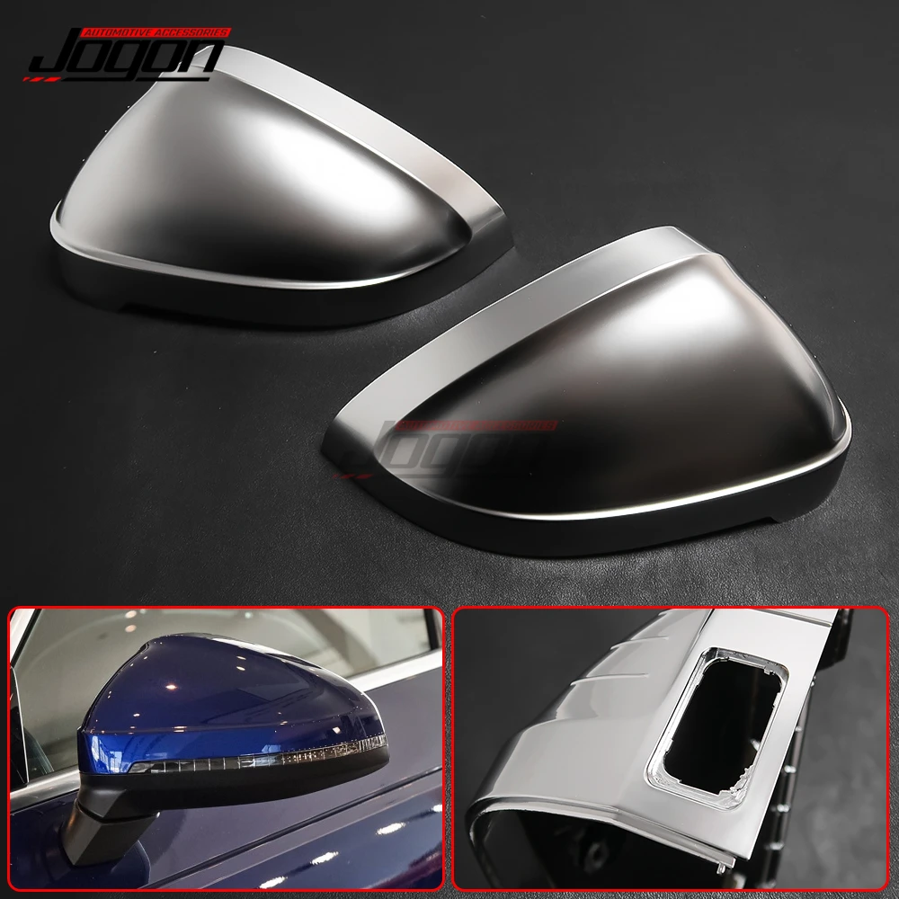 Carbon Fiber Side Wing Rear View Mirror Cover Caps Trim Fit For Audi A5 S5