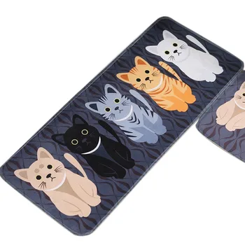 

Fashion Floor Mats Cartoon Cushion Cat Printed Carpets Doormats For Kitchen Bathroom Living Room Anti-Slip Pad PI669