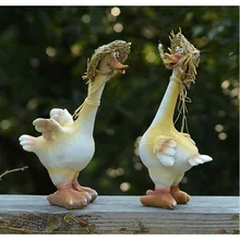 Резиновая утка наружная декоративная статуэтка животного украшение сада для газона и двора