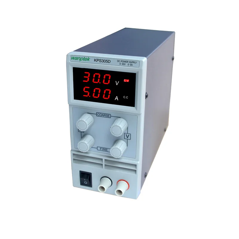 

305D Adjustable High precision double LED display switch DC Power Supply protection function 0-30V/0-5A 110V-230V 0.1V/0.01A EU