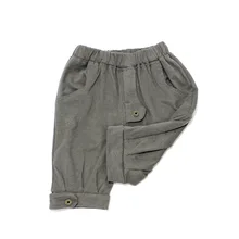 Новые стильные леггинсы для девочек в Корейском стиле тонкая летняя одежда на весну и лето детские леггинсы верхняя одежда длинные штаны на пуговицах, Skinn