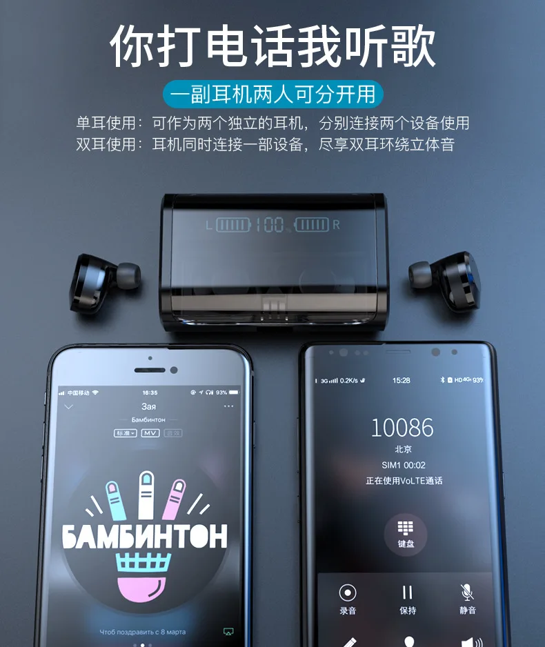 G06 TWS 5,0 Bluetooth 9D стерео наушники беспроводные наушники IPX7 водонепроницаемые наушники 4000 мАч светодиодный умный внешний аккумулятор держатель для телефона