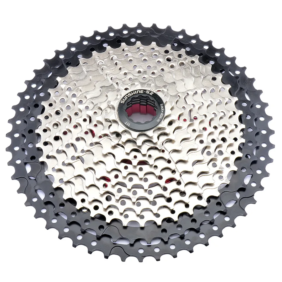 SUNSHINE MTB Cassette 8 9 10 11 12 Speed 32/36/40/42/46/50/52T Mountain Bicycle Freewheel Bike Sprocket For Shimano SRAM Sunrace