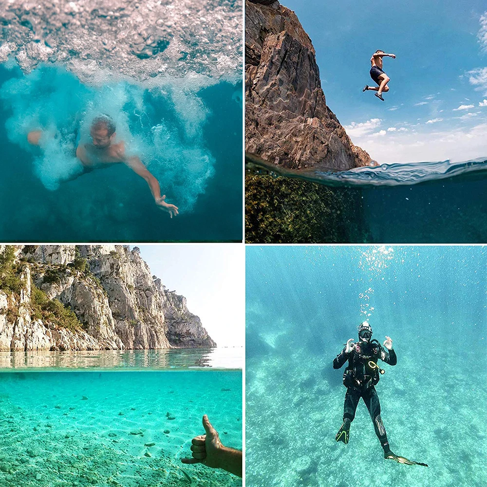 Go Pro 7 6 5 подводный защитный чехол с триггерным переключаемым фильтром для Gopro Hero Дайвинг купол порт водонепроницаемый чехол для объектива