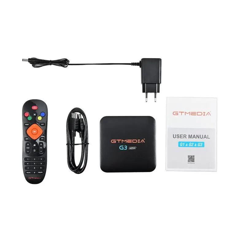 Бразилия GTMEDIA G3 Android 7,1+ IP ТВ сервер Smart tv Box медиаплеер 2 Гб 16 Гб пульт дистанционного управления 4K HD H.265 WIFI2.4G телеприставки