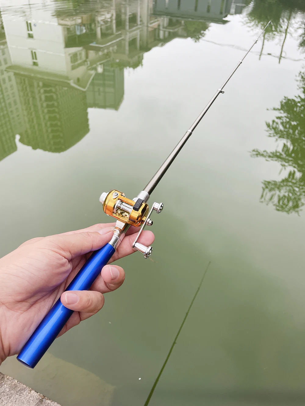 Fishing Rod Reel Combo Kit Set Mini Telescopic Portable Pocket Pen Fishing  Rod Pole + Reel Aluminum Alloy Fishing Rod Mini - AliExpress