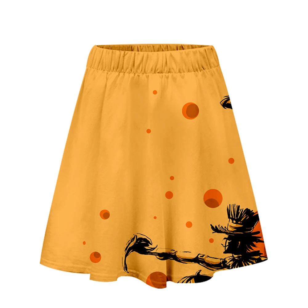 halloween 3d printed skirts for women fashion streetwear short