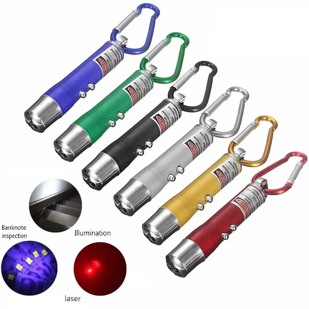 

High Quality 3 in 1 Red Laser Pen 1mV 49 Feet Laser Sight Mini led Flashlight Beam Light Pointer for Work Teaching Training