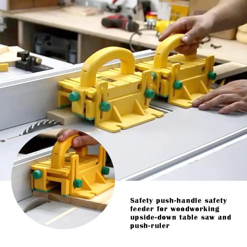 

Safety Pusher Woodworking Flip Table Saw Mill Planer Pusher Safety Feeder