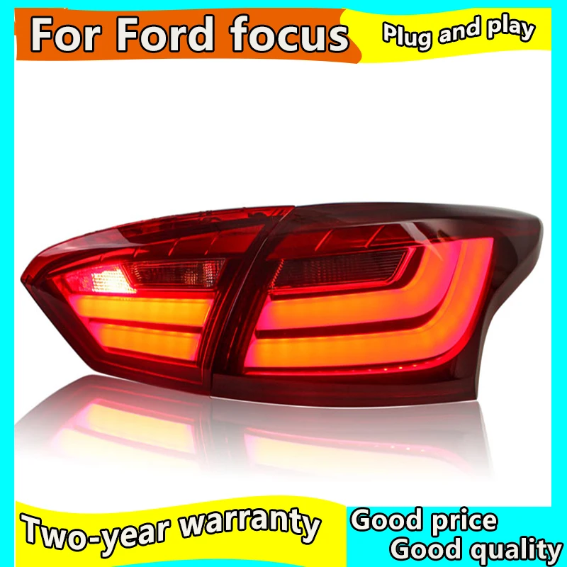 

Car Styling Tail Lamp for Ford Focus Tail Lights 2012-2014 For Focus LED Rear Light Tail Lamp DRL+Brake+Park+Signal Stop