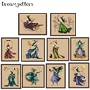 Halloween wizardcross stitch kits fairy aida fabric 18ct 14ct 11ct flaxen linen cotton thread embroidery kits DIY craft set ► Photo 1/6