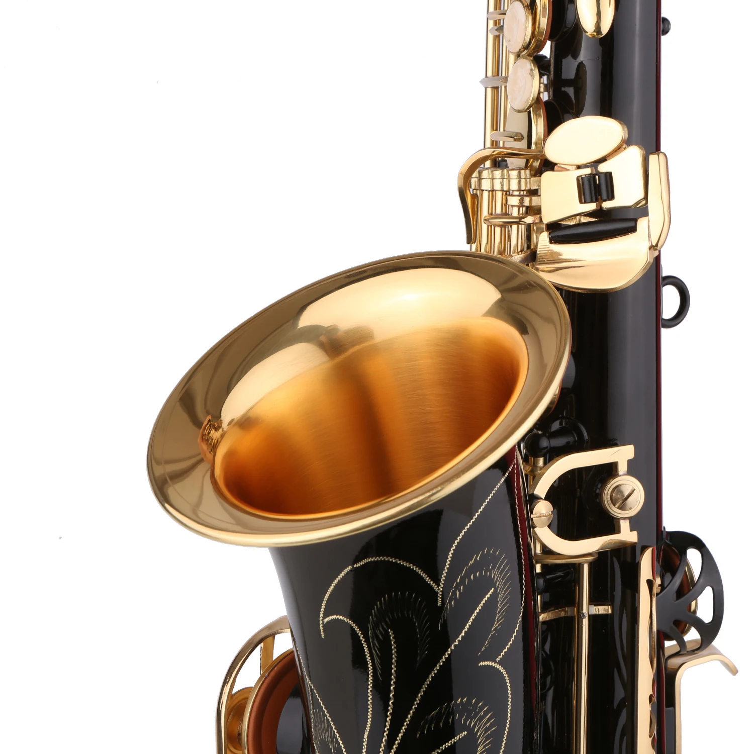 Muslady Black Paint E-flat Sax for Beginner Student Intermediate Player Brass Eb Alto Saxophone with Mouthpiece Carrying Case saxophone musical instrument saxophone parts accessories
