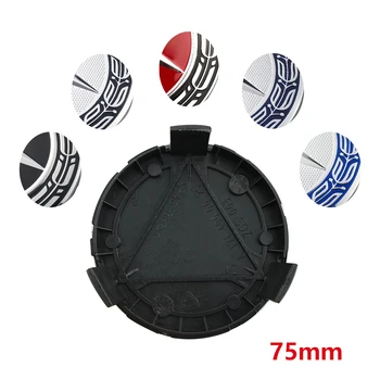 

4PCS 75mm Blue Wheel Center Cover Wheel Center Hub Caps for Mercedes Benz W203 W204 W124 W211 W212 A1714000025 Car Styling
