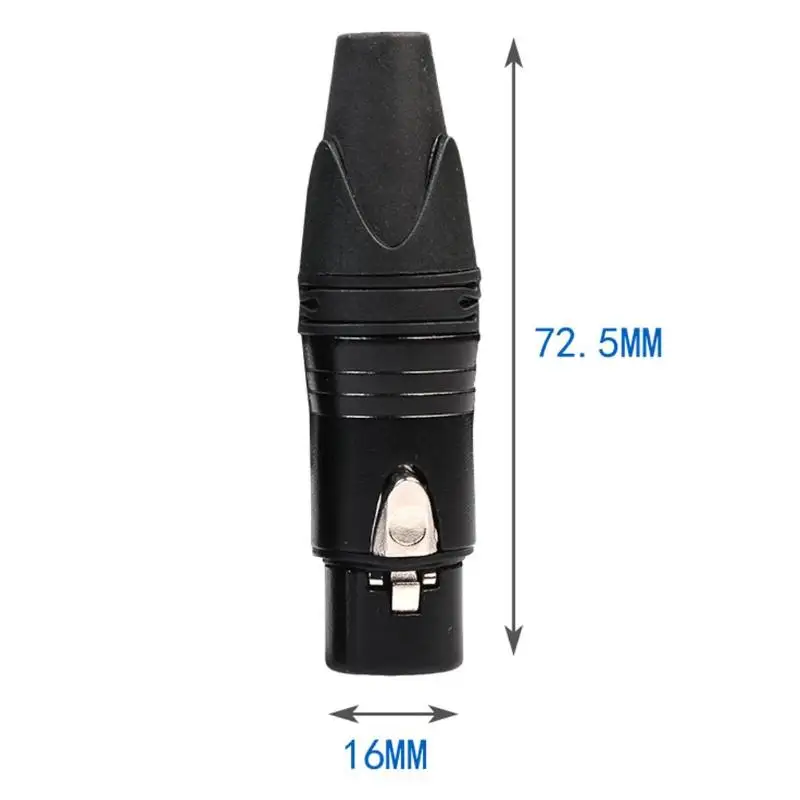 10 шт. DIY Микрофон XLR 3Pin Кабель с разъемом-розеткой разъем под пайку адаптеры