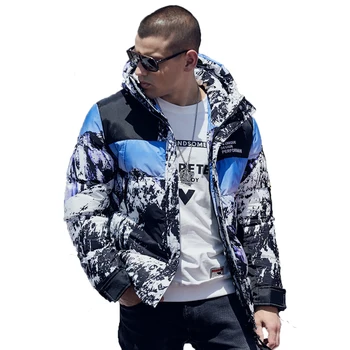 

2019 New Winter Jacket Men Thicken Warm Camouflage Mens Coats Fashion Streetwear Cotton Male Outwear Dropshipping