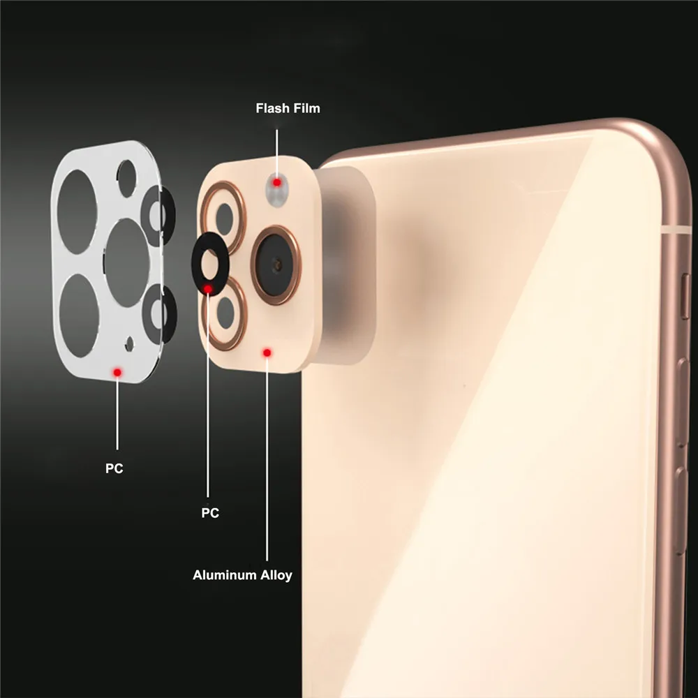 Высокая Имитация Крышка объектива камеры для iPhone X XS XMAX изменение для iPhone11 PRO камера Модифицированная Защита крышка объектива наклейка