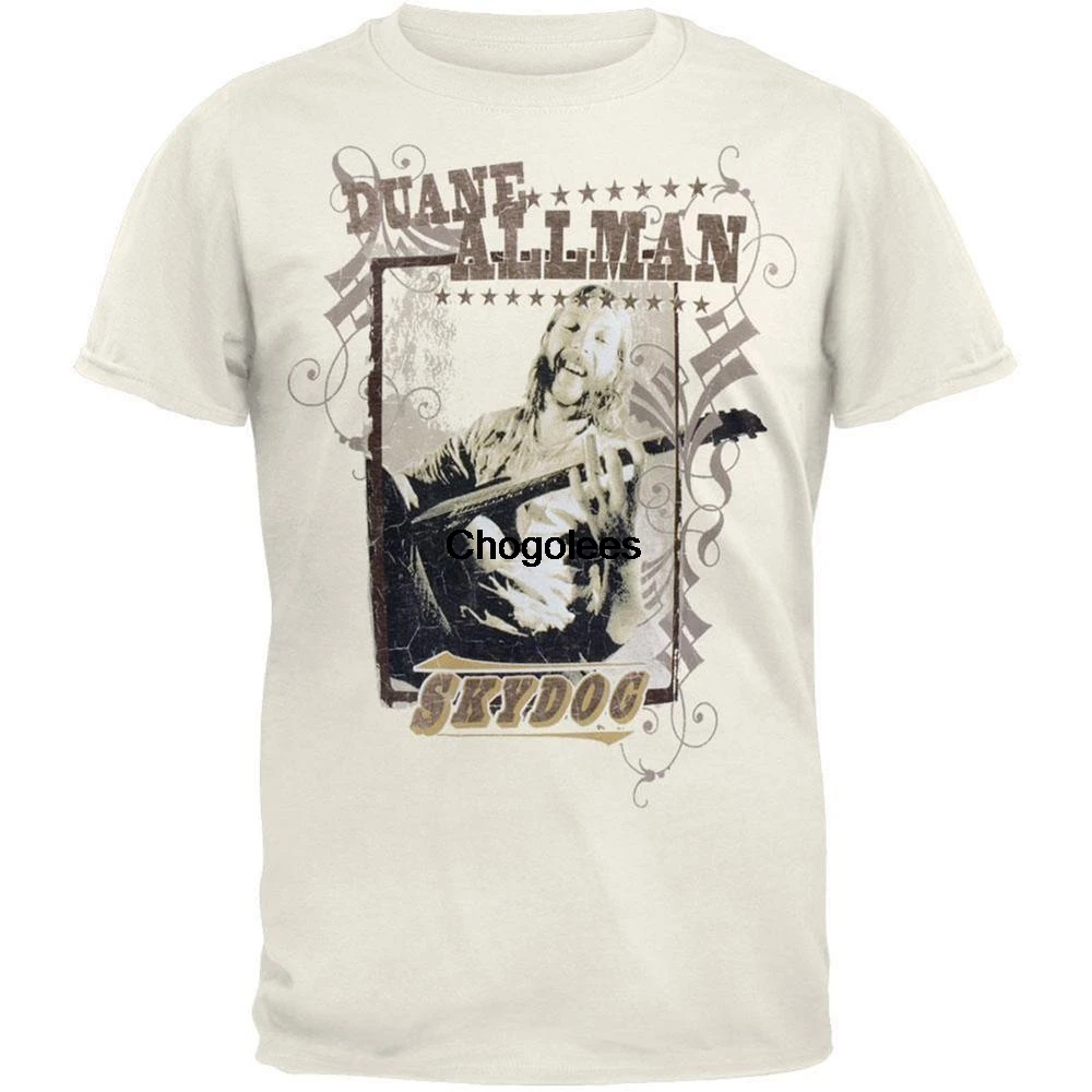 Duane Allman Skydog футболка рок-группы для женщин Винтажная забавная | Мужская одежда
