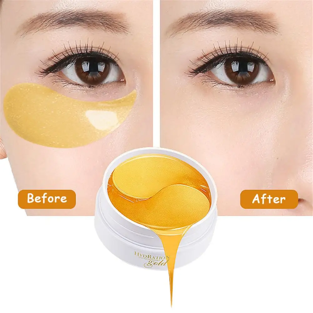 

Golden Eye Mask Eye Care Go Eye Bag Dark Circle Anti Wrinkle Crystal Eye Mask Firm Skin Diminish Wrinkles