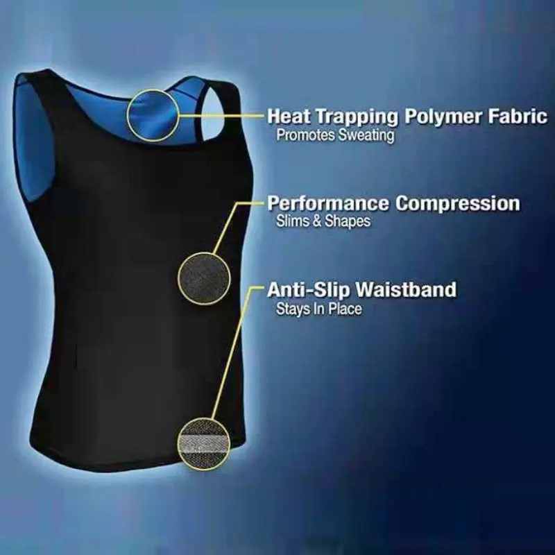 Для мужчин Для женщин впитывает пот Body Shaper спортивный бюстгальтер передовые Sweatwear костюм для похудения потеря