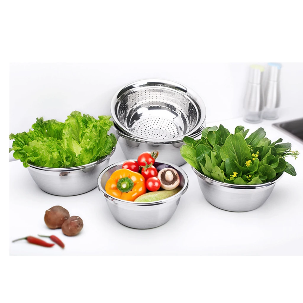 Stainless Steel Spaghetti Vegetable Strainer Colander Home Restaurant Kitchen Food Sieve Salad Spinner