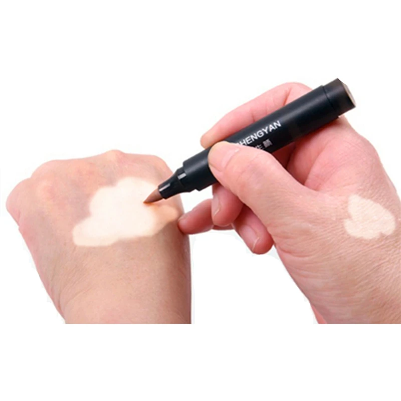 Leucoderma Камуфляжный консилер водостойкая ручка на руку для лица для женщин и мужчин, для детей-что я могу использовать для покрытия Vitiligo 1 шт