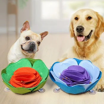 

Dog Suction Cup Fixing Sniffing Mat Washable Pet Slow Feeding Bowl Toys IQ Increase Training Funny Puppy Food Dispenser New HOT