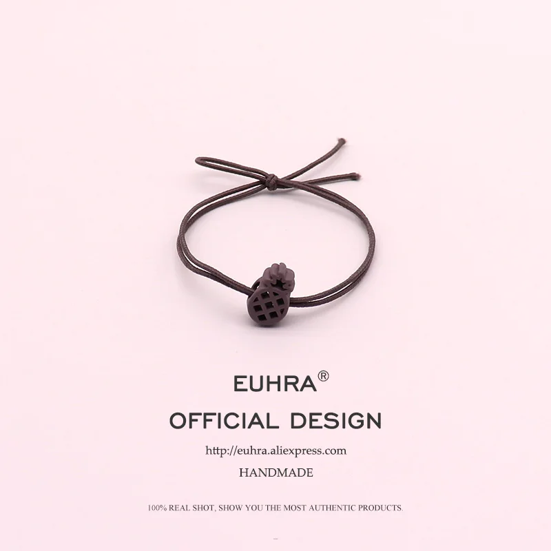 EUHRA 10 цветов ананас пентаграмма Звезда Корона для женщин эластичные резинки для волос Детские резинки высокая эластичность