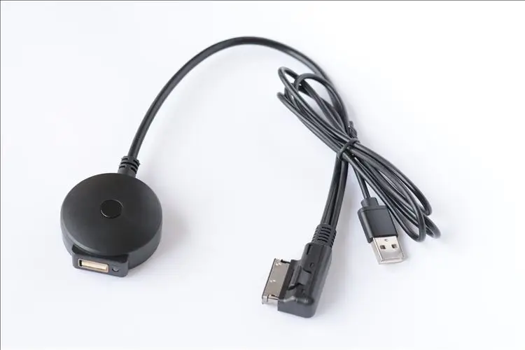 

AZGIANT Car AUX Receiver Cable AMI MDI Interface with USB Adapter for VW Audi A4 A5 A6 Q5 Q7 S4 S5 A8 Audio Media cable