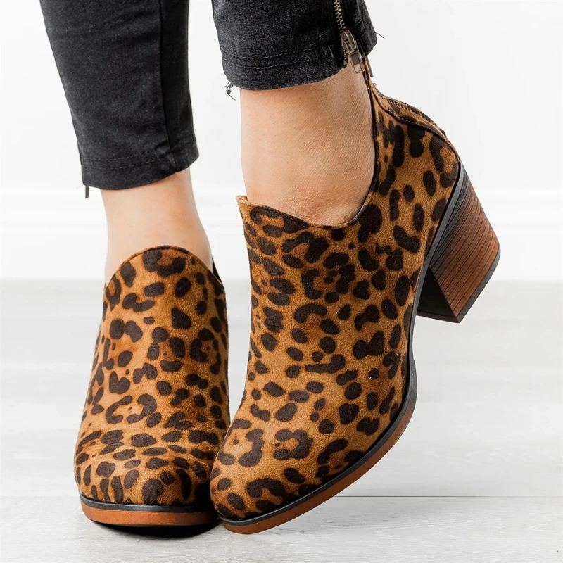 PUIMENTIUA/женские ботинки модные женские из искусственной кожи с боковой молнией