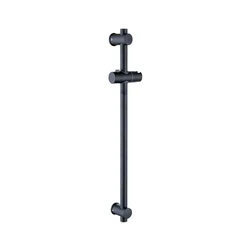 Stainless Steel Black Bath Sliding Bar Wall Mounted Adjustable Rail Bathroom Accessories Handheld Shower Head Rod