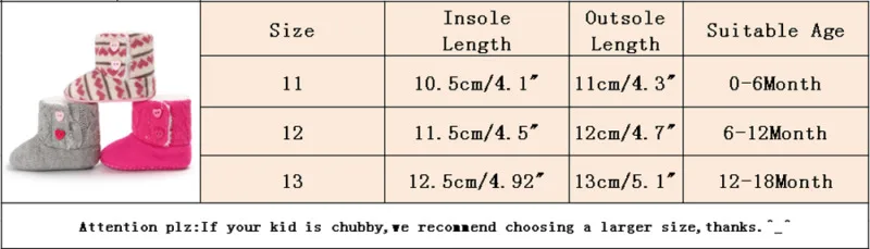 Newborn Baby Toddler Boy Girl Snow Boots Winter Warm Yarn Fur Crib Shoes Prewalker Infant Pink Gray Red