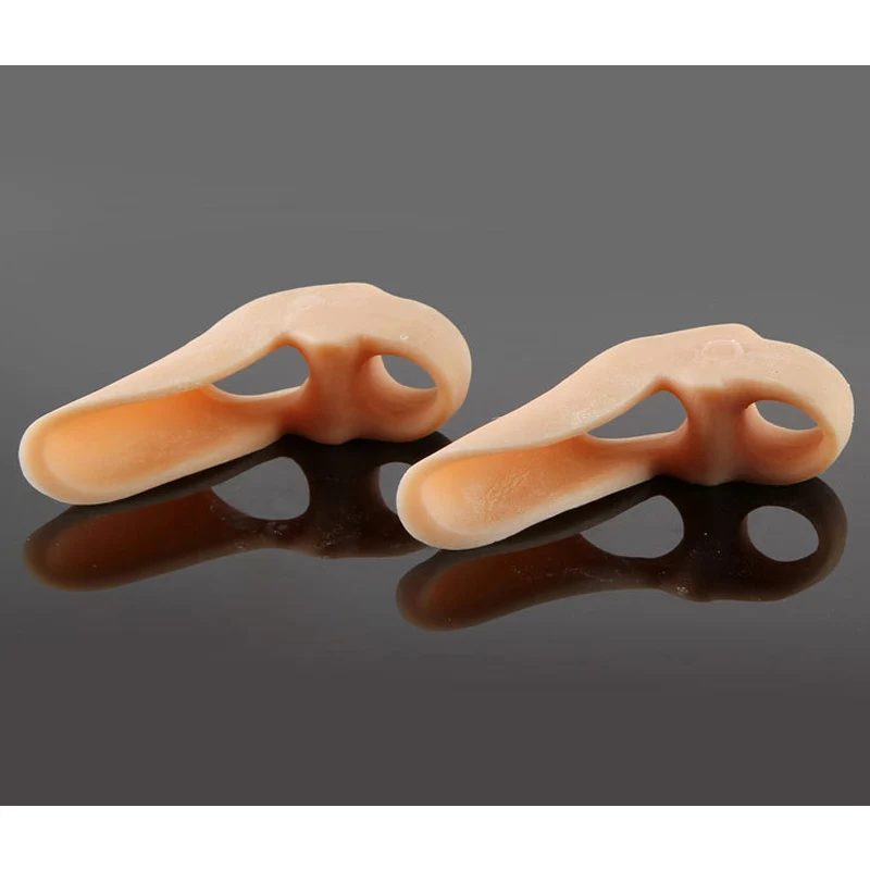 10Pcs Silicone Big Toe Separator Bunion Adjuster Hallux Valgus Toe Straightener Corrector Gel Foot Fingers Pedicure Tool D2222