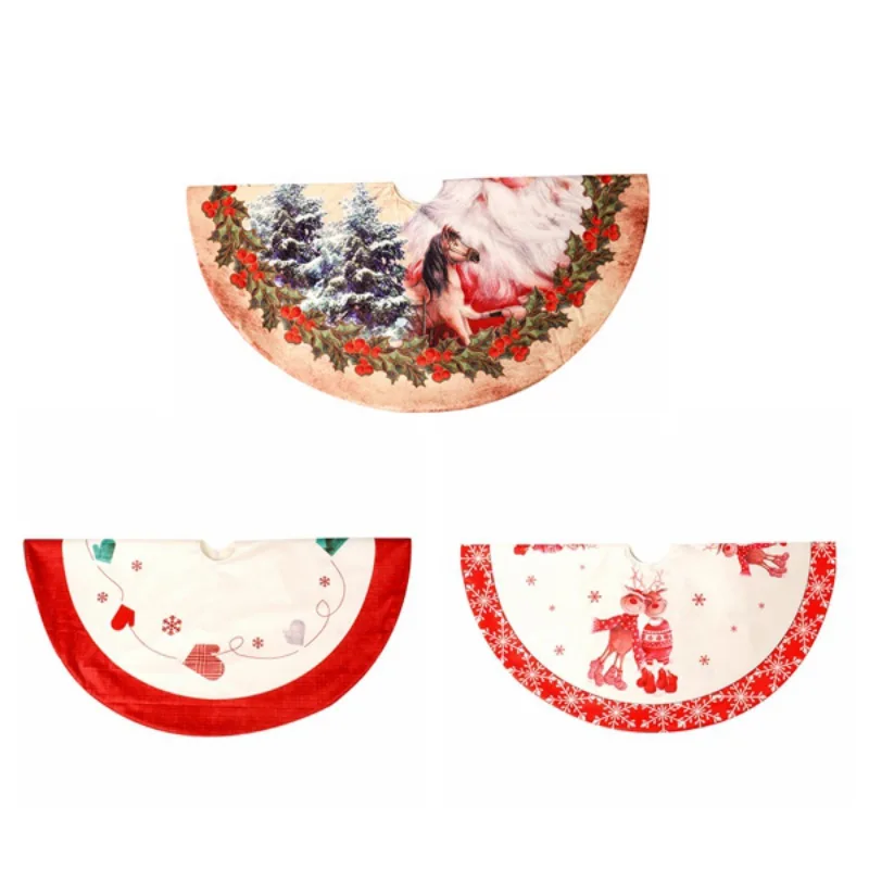 

2020 120cm Christmas tree bottom decorative tree skirt new Christmas tree skirt variety of choice Christmas tree skirt