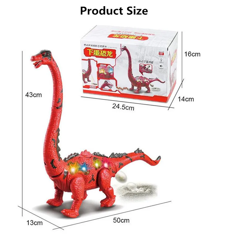 Ходячий динозавр игрушка с огнями и звуками Электрический Дракон несущий яйца