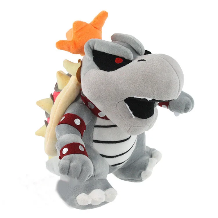 EMS 50 шт./лот 23 см Супер Марио серый King BOWSER koopa плюшевых игрушек с тегом мягкие куклы оптом