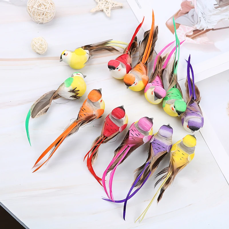 Artificial Foam Feather Simulation Bird DIY Party Crafts Ornament Props Home Garden Wedding Decoration