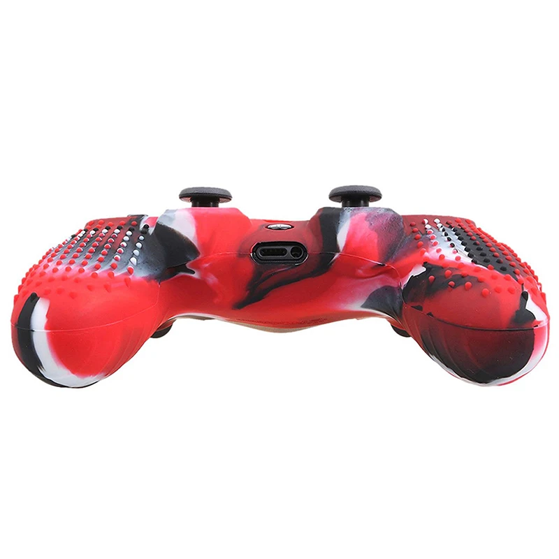 듀얼 쇼크 4 PS4 DS4 프로 슬림 컨트롤러 커버 아날로그 그립 케이스 커버에 대 한 안티 슬립 실리콘 보호 스킨 케이스