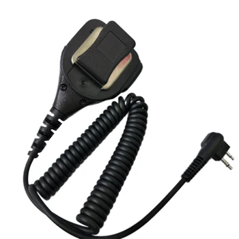 

Shoulder Handheld Speaker Mic Black 3.5mm Headphone Jack Two Way Walkie Talkie Part Professional Cable For Motorola GP3688