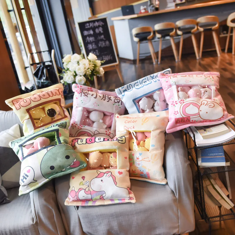 Bonecas de pelúcia macias, boneca de desenho animado Kawaii, almofada de  pelúcia macia para abraçar, decoração de sofá de mesa