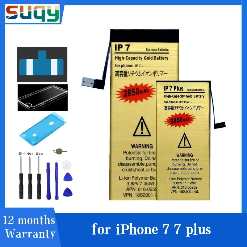

Suqy 0 Cycle Battery for Iphone 7 for Iphone 7 Plus Battery for Iphone 7 7 Plus Bateria Mobile Phone Batteries with Tracking