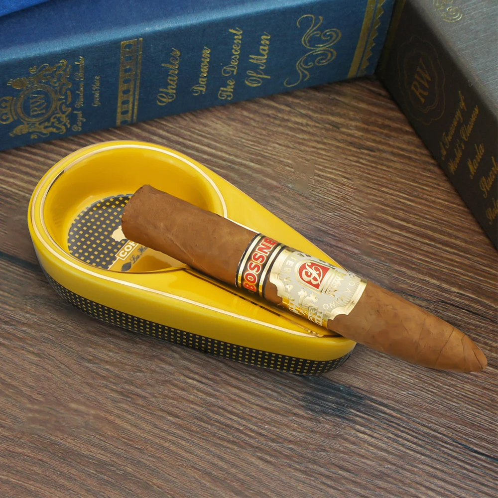Портативная пепельница COHIBA для сигар домашняя керамическая роскошный держатель