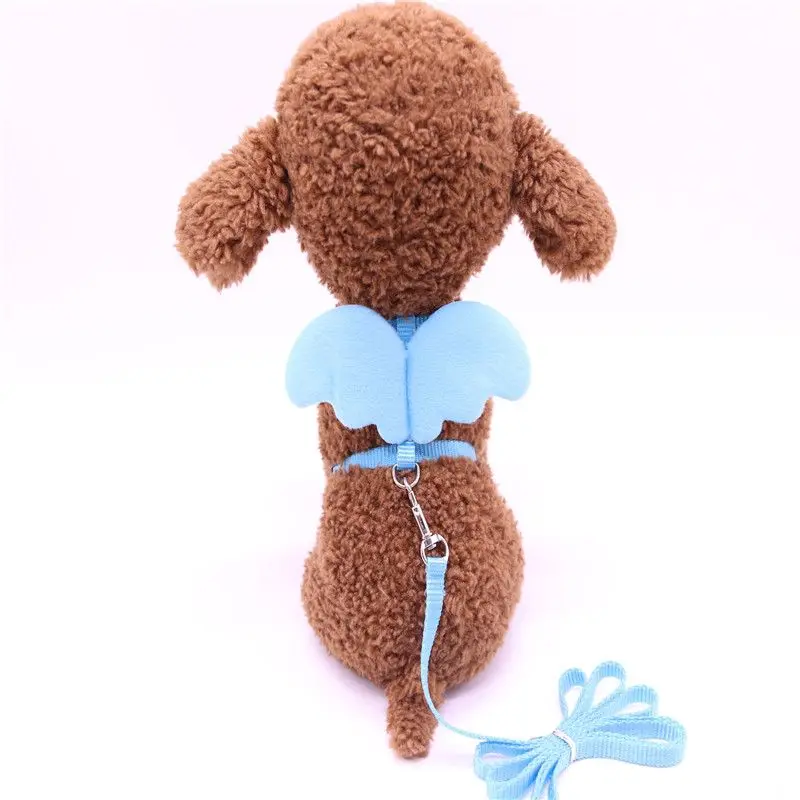 Pet traction rope I-shaped angel chest back wings traction rope pet supplies small and medium dog chain