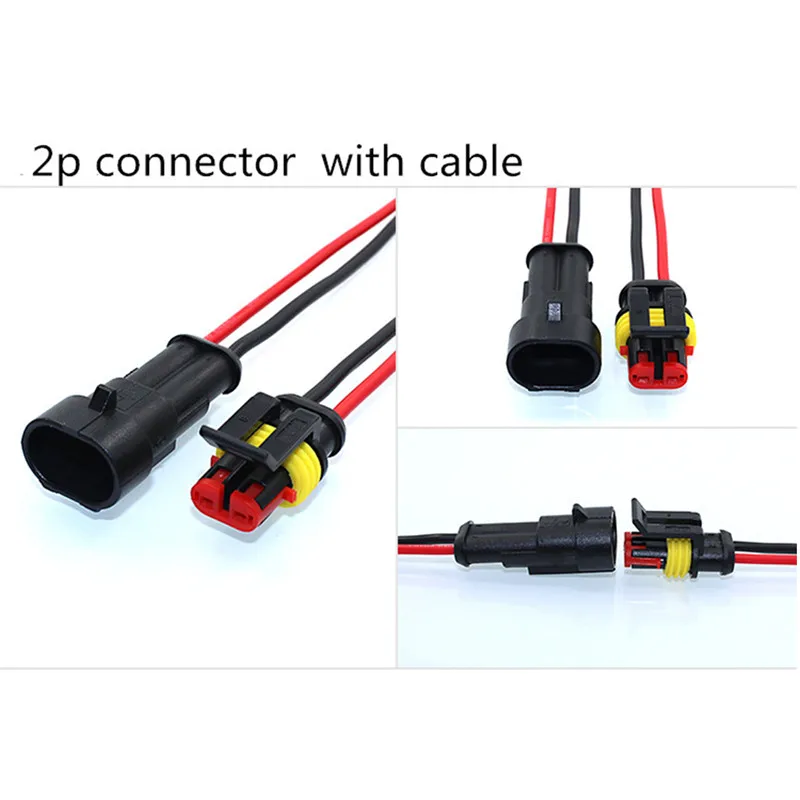 1 комплект 2 pin 1/2/3/4/5/6 pins Way Super Seal герметичный водонепроницаемый Электрический