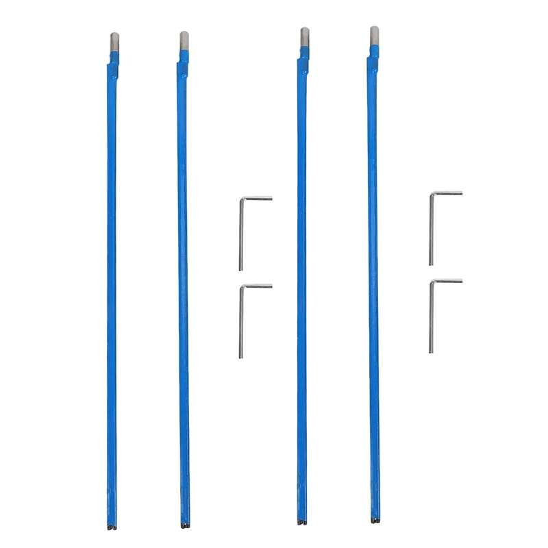 

4Pcs Two Way Rod Type Guitar Truss Rod Steel 9 x 440mm Blue