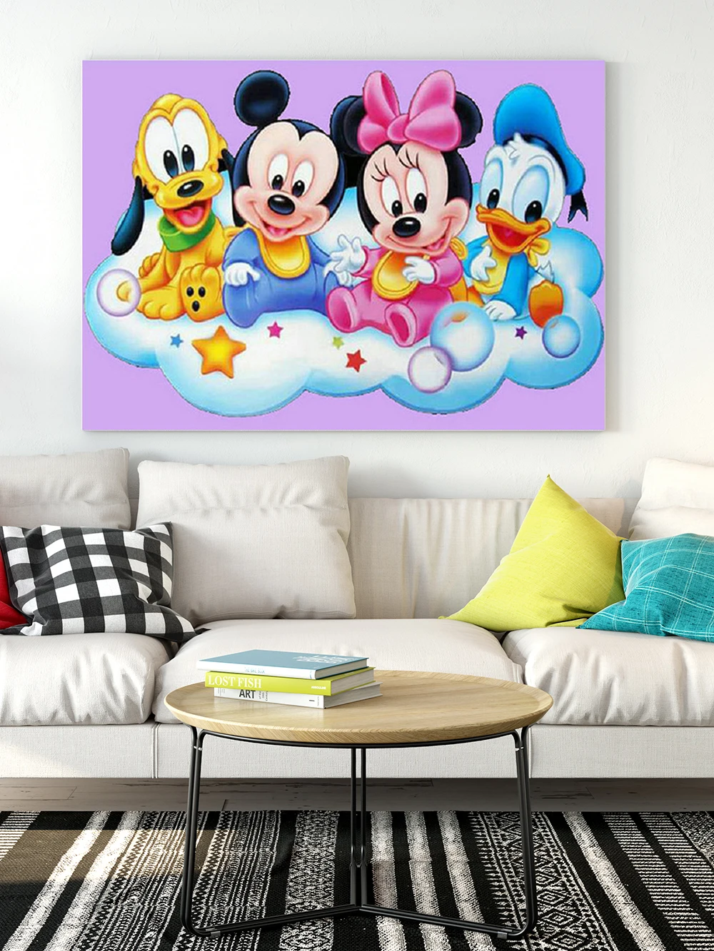 Diamond Painting Mosaic Embroidery Cartoon Mickey Minnie Baby Animal 5D DIY Cross Stitch Kit Art Gift Round Square Home Decor