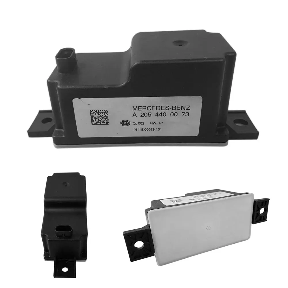 Easy Install Black Voltage Converter Module C Class 2059053414 W205 Plastic Durable Replacement Direct Fit Car Auto For Mercedes