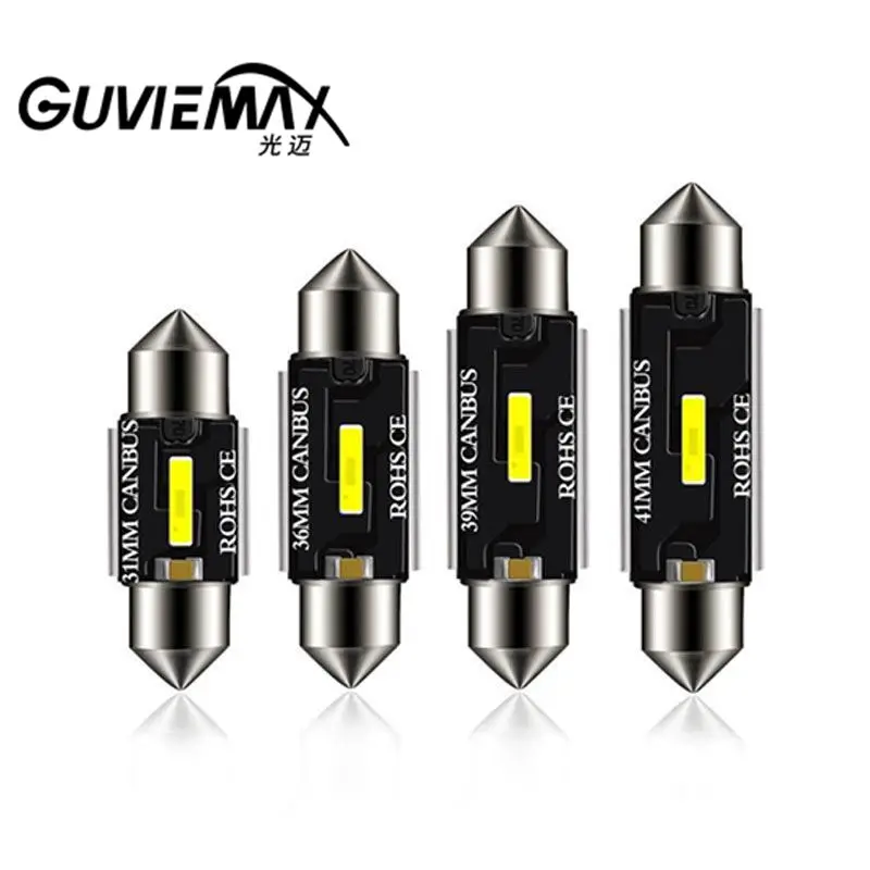 

1Pc Car reading lamp 1860 high-brightness LED roof lamp license plate lamp wide pressure stepless decoding lamp car goodsFestoon