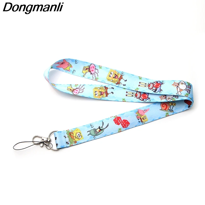 PC184 мультфильм ТВ брелок Lanyards держатель удостоверения личности ID карта Пропуск Тренажерный зал мобильный телефон USB бейдж держатель ключевой ремень